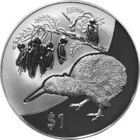 Neuseeland Kiwi 2012 1 oz Silber - Polierte Platte