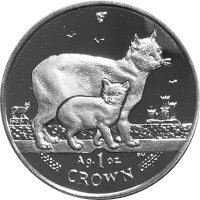 Isle of Man 2012 Manx Katze 1 oz Silber - Polierte Platte