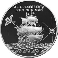 Andorra 10 Diners 1994 Segelschiff zum Jahrestag der...