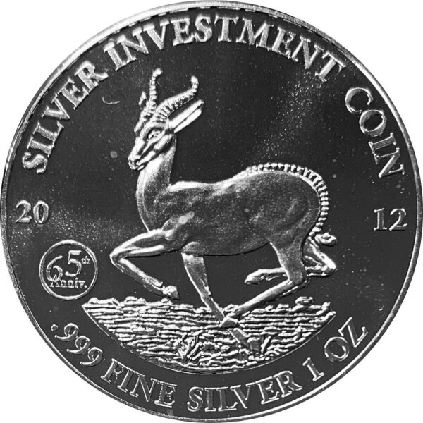 Gabun Springbock 2012 1 oz Silber