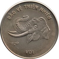 Vietnam 10 Dong 1986 - Elefant - Kupfer-Nickel