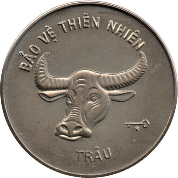 Vietnam 10 Dong 1986 - Wasserbüffel - Kupfer-Nickel