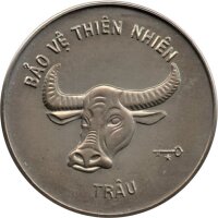 Vietnam 10 Dong 1986 - Wasserbüffel - Kupfer-Nickel