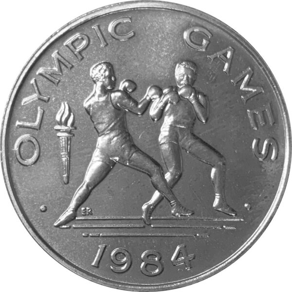 Samoa 1 Tala 1984 Olympische Sommerspiele in Los Angeles Boxkämpfer - Kupfer-Nickel