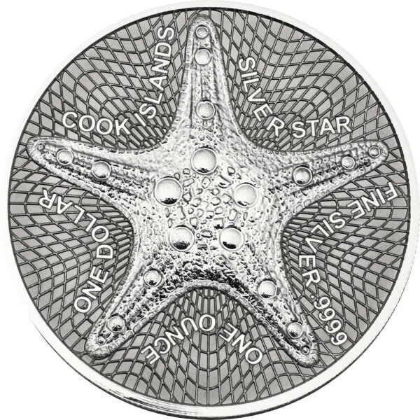 Cook Islands Seestern - Silver Star 2021 1 oz Silber | incl. Münzkapsel