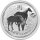 Australien Lunar II 2014 Jahr des Pferdes 1 oz Silber - Privy Mark Löwe