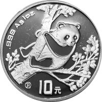 China Panda 1994 1 oz Silber - Polierte Platte