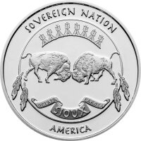 USA Sioux Indian Chief 2021 1 oz Silber
