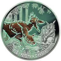 Österreich Super Saurier 3 Euro 2021 Deinonychus