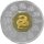 Kanada 15 Dollars 2001 Lunar Jahr der Schlange - Polierte Platte, Teilvergoldet