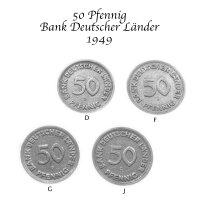 J.379 Deutschland 4 x 50 Pfennig 1949 "Bank...