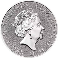 UK The Queen´s Beasts 11. Ausgabe 2021 Completer Coin 2 oz Silber | incl. Kapsel