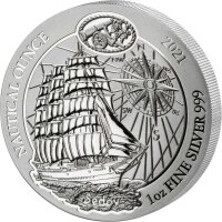 Ruanda Nautical 2021 Sedov 1 oz Silber