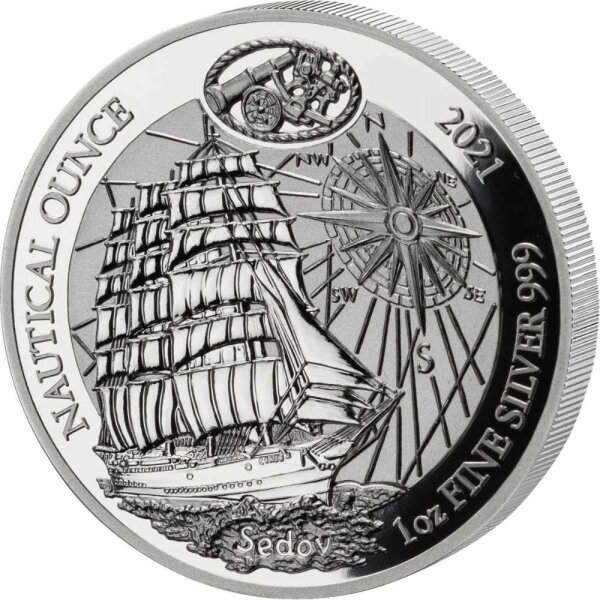 Ruanda Nautical 2021 Sedov 1 oz Silber | Polierte Platte