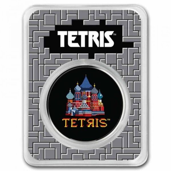 Niue Tetris - Basilius-Kathedrale 2021 1 oz Silber | Coloriert