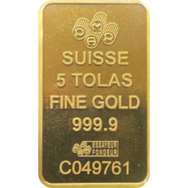 58,32 Gramm - 5 Tolas Goldbarren verschiedene Hersteller | LBMA