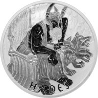 Tuvalu Olympische Götter 3. Ausgabe Hades 2021 5 oz...