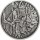 Tuvalu Olympische Götter 3. Ausgabe Hades 2021 5 oz Silber Antik Finish