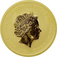 Tuvalu Olympische Götter 3. Ausgabe Hades 2021 1 oz Gold