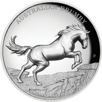 Australien Brumby 2. Ausgabe 2021 2 oz Silber | Wildpferd | PP High Relief