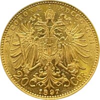 Österreich 20 Kronen Franz Joseph Gold