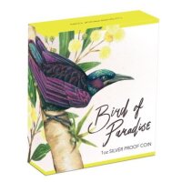Australien Birds of Paradise 2019 - Viktoria 1 oz Silber | Polierte Platte
