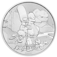 Tuvalu Die Simpsons - 2021 Familie Simpson 1 oz Silber