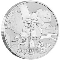 Tuvalu Die Simpsons - 2021 Familie Simpson 1 oz Silber