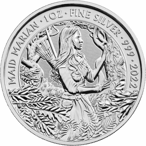 UK Myths and Legends 2. Ausgabe Maid Marian 2022 1 oz Silber | incl. Münzkapsel