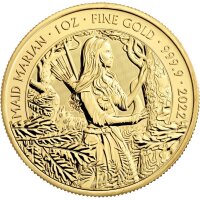 UK Myths and Legends 2. Ausgabe Maid Marian 2022 1 oz Gold
