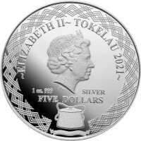 Tokelau Owls 1. Ausgabe Great Horned Owl 2021 1 oz Silber