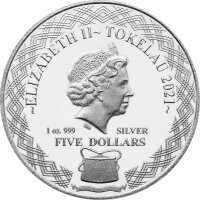 Tokelau Owls 2. Ausgabe Northern Pygmy Owl 2021 1 oz Silber