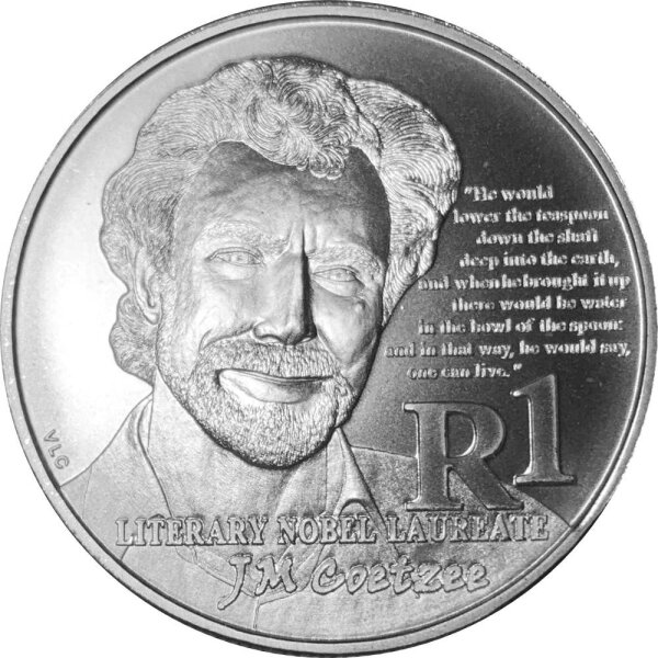 Südafrika 1 Rand 2011 Nobelpreisträger J. M. Coetzee - Silber