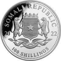 Somalia Elefant 2022 1 oz Silber | incl. Münzkapsel