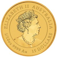 Australien Lunar III 2022 Jahr des Tigers 1/10 oz Gold