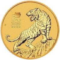 Australien Lunar III 2022 Jahr des Tigers 1/4 oz Gold