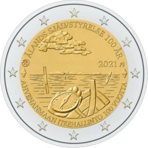 Finnland 2 Euro 2021 "Unabhängigkeit von Åland"
