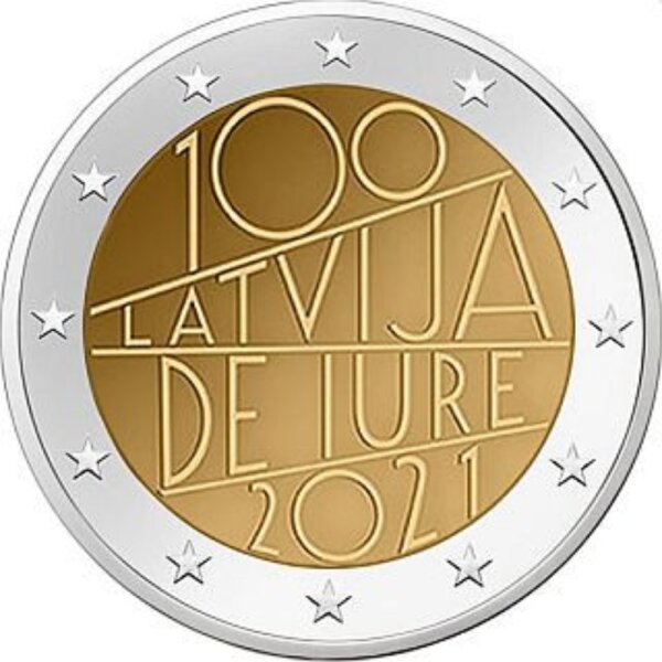 Lettland 2 Euro 2021 "De Iure"