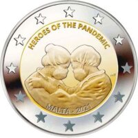 Malta 2 Euro 2021 "Helden der Pandemie"