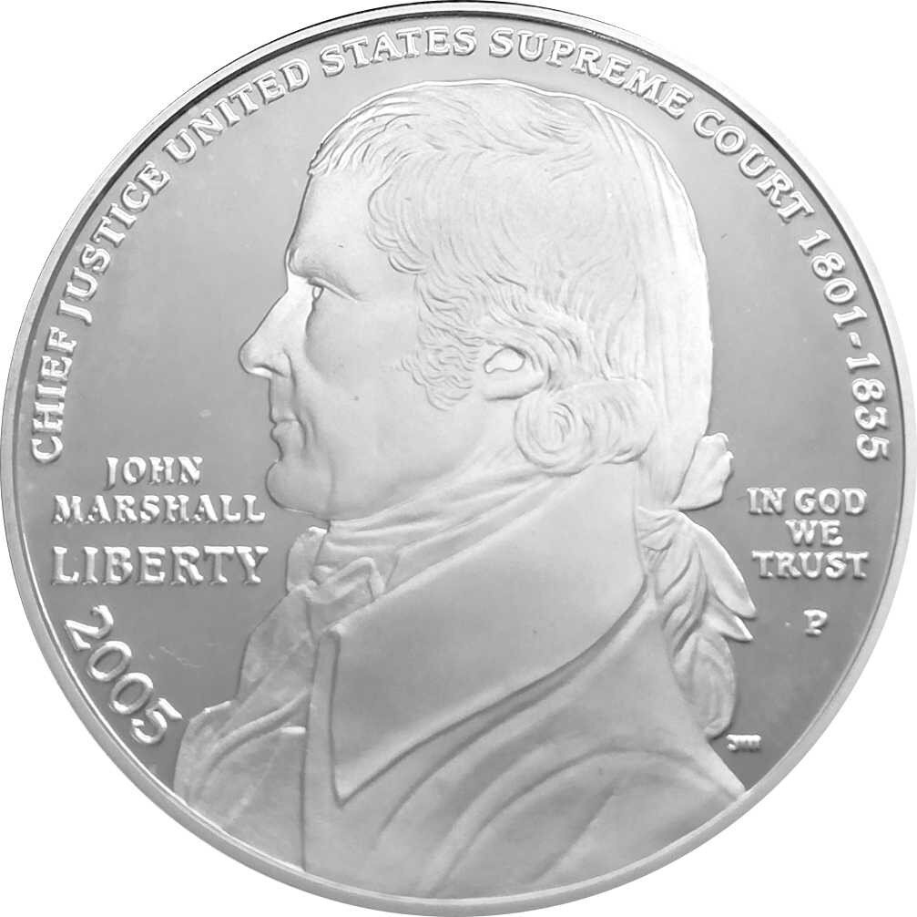 USA 1 Dollar 2005 -P- John Marshall Silber