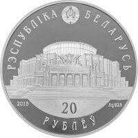 Weißrussland 20 Rubel 2015 - Ballett - Silber PP F15