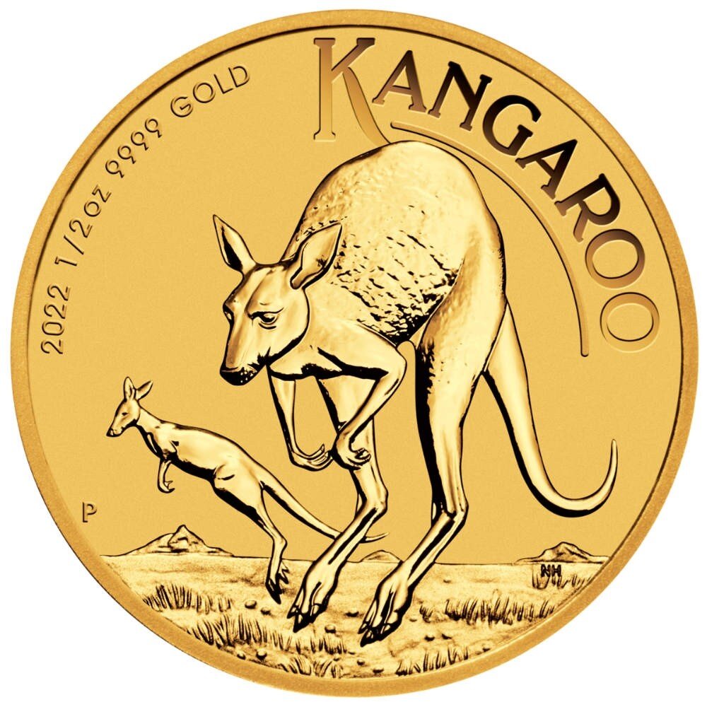 Australien Känguru 2022 1/2 oz Gold