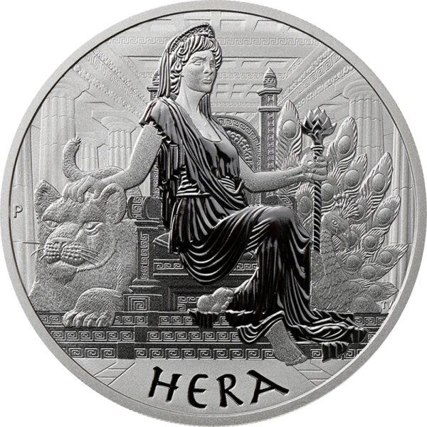 Tuvalu Olympische Götter 4. Ausgabe Hera 2022 5 oz Silber