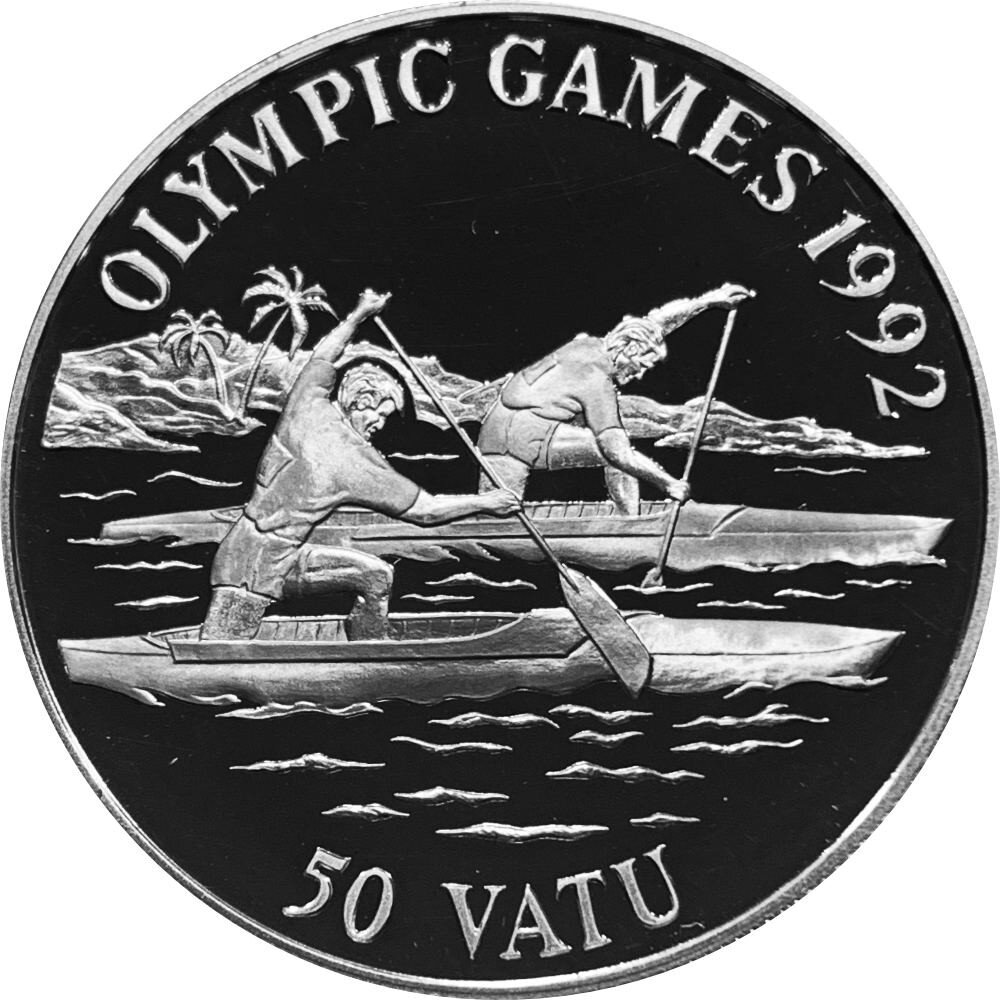 Vanuatu 50 Vatu 1992 XXV Olympische Sommerspiele in Barcelona Silbe