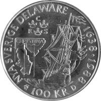 Schweden 100 Kronen 1988 Siedler in der Bucht von...
