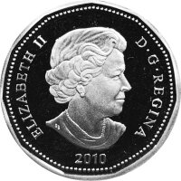 Kanada 1 Dollar 2010 - XXI. Olympische Winterspiele 2010 in Vancouver "Olympisches Logo"  - Silber PP