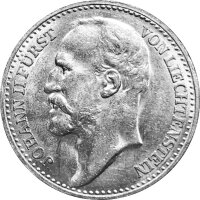 Liechtenstein 1 Krone 1858 - 1929 Fürst Johann II  -...