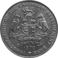 Barbados 4 Dollars 1970 F.A.O. Karibische Entwicklungsbank - Kupfer-Nickel
