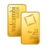 5 Gramm Goldbarren Valcambi | Neuware LBMA