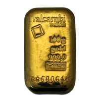 100 Gramm Goldbarren Valcambi | Neuware LBMA